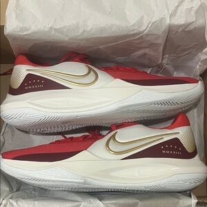 Nike Red and Gold Sneakers